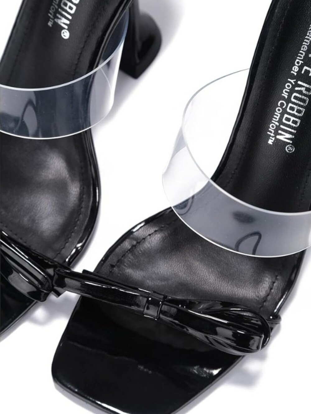 Cape Robbin Miska High Heels for Women, Transparent Strappy Open Toe Shoes Heels - Picture 7 of 7